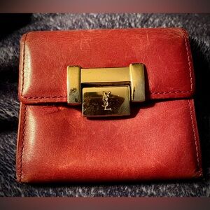 Vintage Leather YSL Coin Pouch